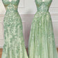 2024  Long Green Prom Dress     fg4456